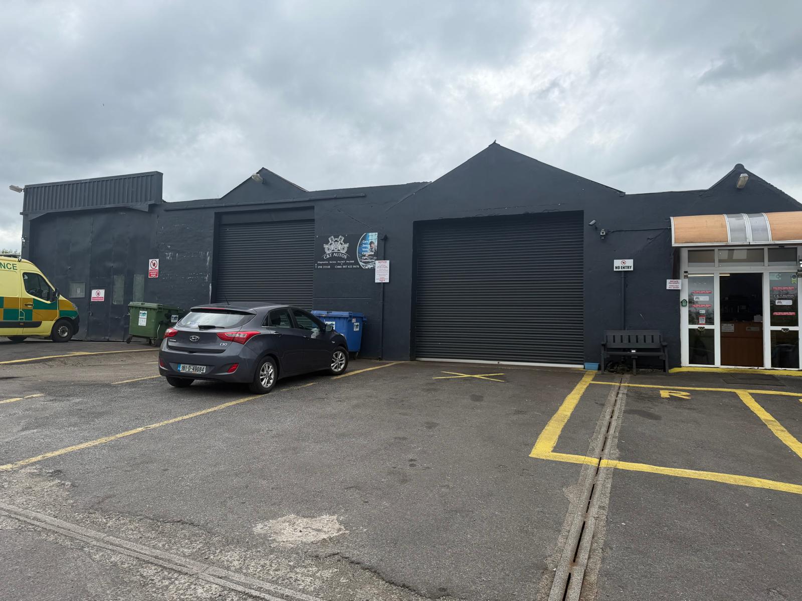 The C&T Autos garage and forecourt in Killawalla, Westport
